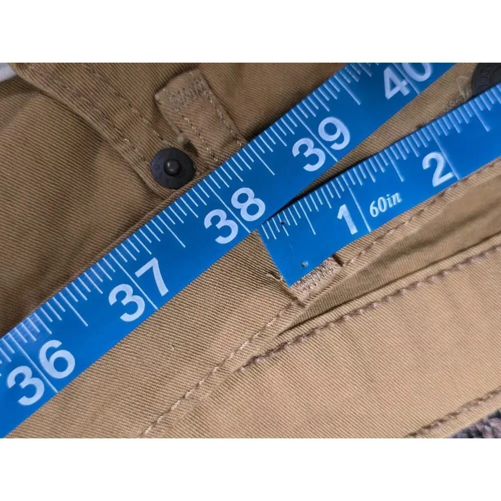 Levi’s 505 Regular Fit Jeans Mens 38x29 Tan / Khaki Straight Color Denim